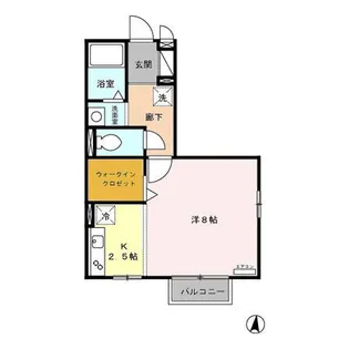 プランドール【2階】の間取り