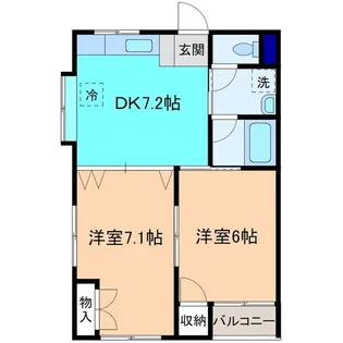 サクシード【4階】の間取り