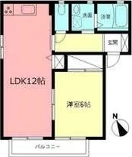 神奈川県秦野市曽屋【アパート】の間取り