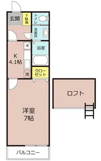 神奈川県平塚市万田2【アパート】の間取り