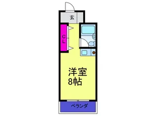 フローラルハイツ【4階】の間取り