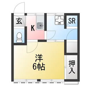 東田荘B棟【2階】の間取り