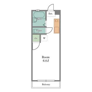 ハイツカレン【1階】の間取り