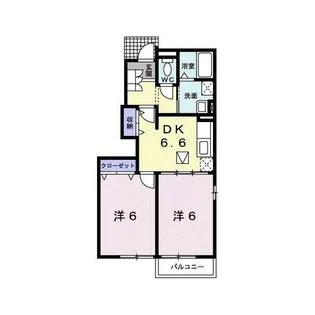 プラシード A棟【1階】の間取り