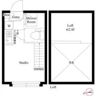 ハーモニーテラス高井戸西【2階】の間取り