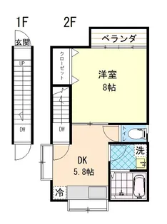 春日町6-18建物【2階】の間取り