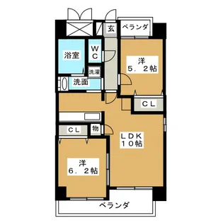 P-SQUARE Shumoku II【4階】の間取り