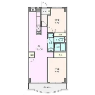 神奈川県秦野市平沢【マンション】の間取り