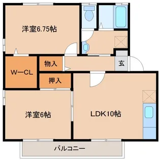 ベルレアベニールC【2階】の間取り