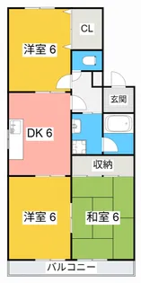 サンバレー本林【2階】の間取り