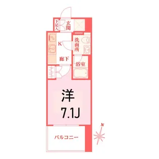 ベルフェリーク横濱山下町【2階】の間取り