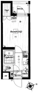 東京都国分寺市本多5【マンション】の間取り