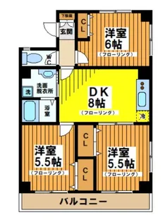 パレス藤【4階】の間取り