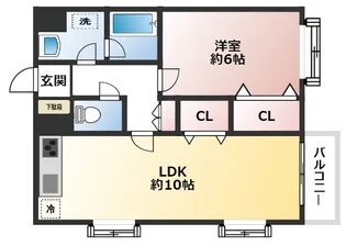 エスポワール分倍河原【3階】の間取り