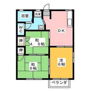 タウニーパインツリー【2階】の間取り