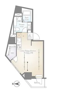 サクラスプリング高輪【9階】の間取り