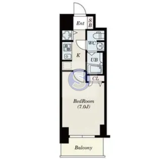S-RESIDENCE難波Briller【7階】の間取り