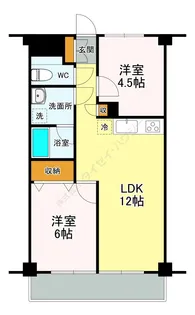 ハピネス飯田5号館【1階】の間取り