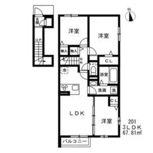 (仮称)西東京市中町新築【1階】の間取り