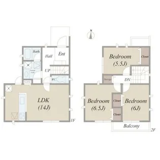 埼玉県草加市氷川町【一戸建】の間取り