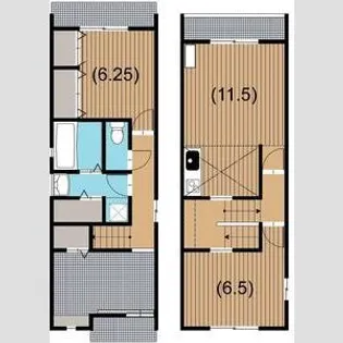 新潟県長岡市中貫町3【アパート】の間取り
