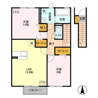 東京都小平市鈴木町1【アパート】の間取り