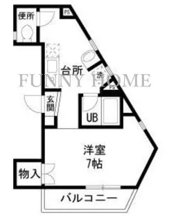 コルティーレ池尻【2階】の間取り