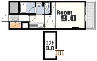 エクセリア舟入本町【3階】の間取り