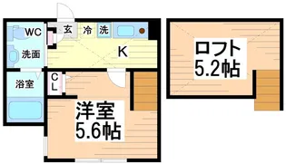 神奈川県川崎市多摩区中野島1【アパート】の間取り