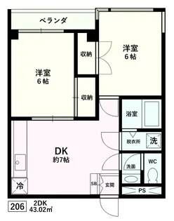 花みずきII【3階】の間取り