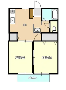 茨城県牛久市南1【アパート】の間取り