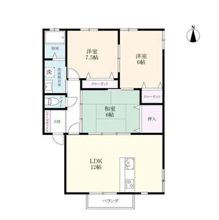 ラ・フォーレ大和【2階】の間取り