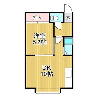 チャーミーハイツ【1階】の間取り