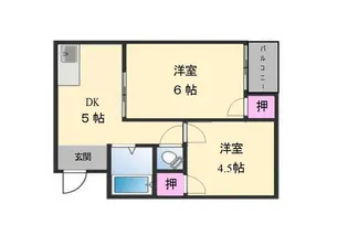 プレアール材木町【5階】の間取り