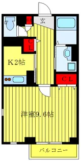 N& 目白通り【3階】の間取り