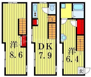 Garden Court四つ木の間取り