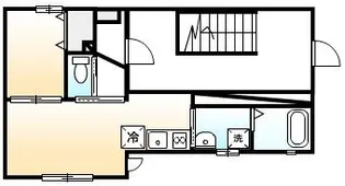 アルバーノ駅前大通り ペット(犬)【1階】の間取り