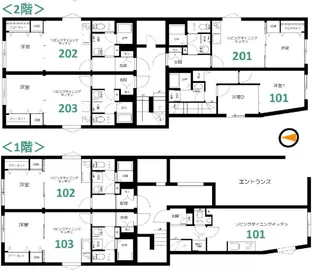 フェリデンシア御嶽山【2階】の間取り