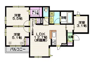 エルズプラス南長崎【3階】の間取り