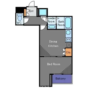 ビバリーホームズ目黒鷹番【1階】の間取り