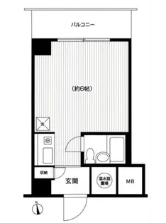 朝日八丁堀マンション【2階】の間取り