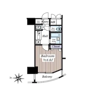 コンシェリア芝公園【11階】の間取り