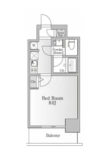 NTPRレジデンス芝浦三丁目【8階】の間取り