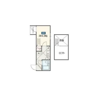 東京都台東区今戸2【アパート】の間取り