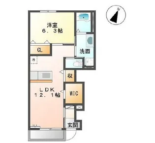 FREEDOM【1階】の間取り