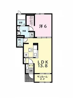 イマズリンナ【1階】の間取り