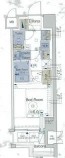 エステムプラザ横濱関内【8階】の間取り