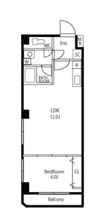 湯島ハイツ千梅【4階】の間取り