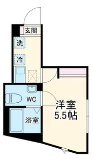バルミジュール横浜三春台【1階】の間取り