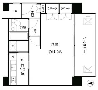 リバー&タワー【11階】の間取り